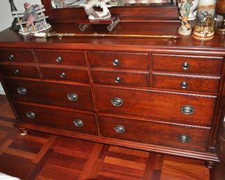 Wonderful matching  6 drawer double chest of drawers, 64"w x 34"h d 18"d. 
