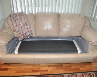 Full size mattress in the sleeper sofa!