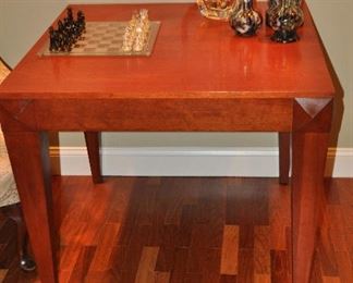 Contemporary cherry 36'" square dining/game table.  Made in Canada