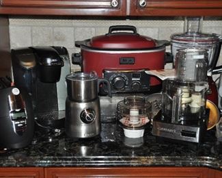 More great kitchen appliances including Keurig, Breville, Ninja Cooking System, Waring pro, KitchenAid and Cuisinart!