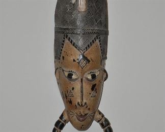 Large hand carved and painted African Wall Mask