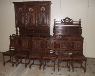 Set of 6 Breton Dining Chairs with Personage