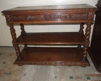 French Louis XIII Barley Twist Desert or Serving Buffet