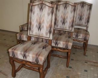 Set of 6 Louis XIII Os De Mouton/ Lambs leg Dining Chairs