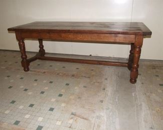 French Plank Top Farm House Table