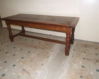 French Plank Top Farm House Table