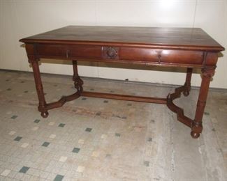 French Henri II Bureau/ Desk Solid Mahogany