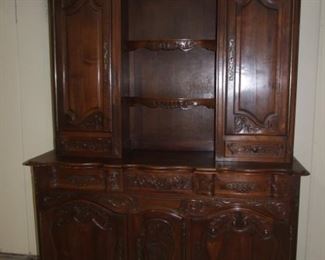 French Louis XV provencal Buffet Vaisselier/ Dresser