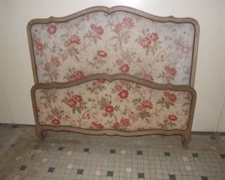 Louis XV Upholstered Painted Bed