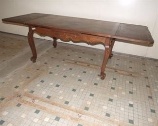 Louis XV Country French Draw Leaf Dining Table to 10 pc Suite
