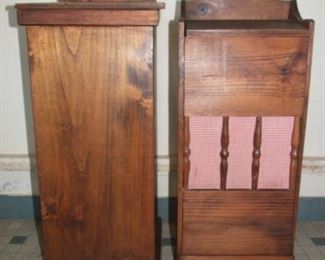 Pair of Pine Bread Bins