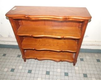 Louis XV Cherry Open Bookcase