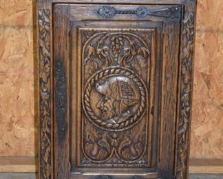Carved French Bedside Cabinet