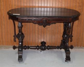 Walnut Renaissance Victorian Parlor Table