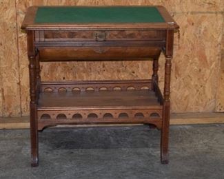 Burled Walnut Victorian Sewing Desk