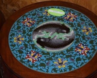 Close Up of Cloisonné Top