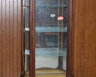 French Satinwood Bronze Ormolued Curio/ China