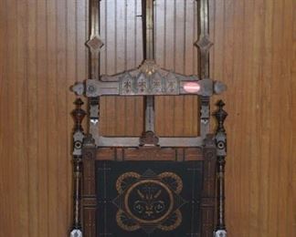 Rare Herter Style Walnut Inlaid Music Stand/ Easel