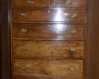 Antique Southern Cherry Tall Chest