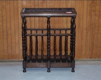 Oak Barley Twist Umbrella Stand