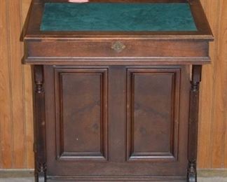 walnut victorian davenport desk