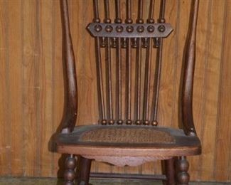 Walnut Spindled Back Rocker