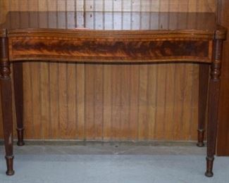 Flamed Mahogany Game Table w/ 4 Leaves