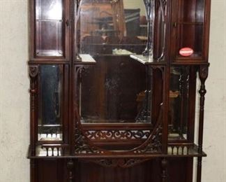 Walnut Ornate Victorian Parlor Etagere