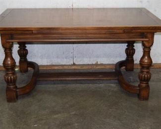 Oak Refactory Draw Leaf Dining Table