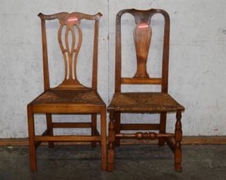 2 Early Rush Seat Desk Chairs
