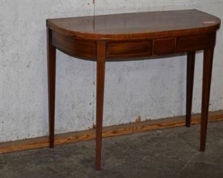 Inlaid Mahogany Game Table