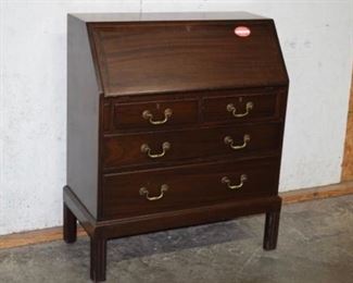 Mahogany Chippendale Drop Front Desk