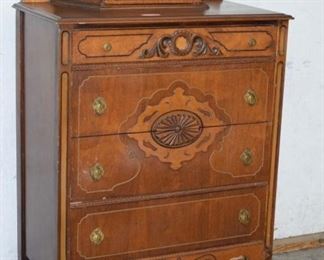 Walnut Depression High Chest