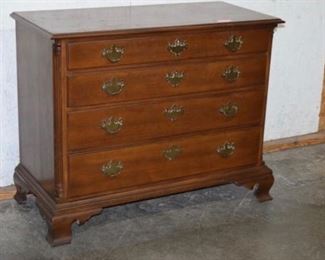 Cherry 4 Drawer Low Chest
