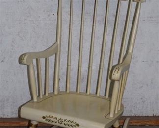 White Hitchcock Rocker