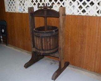 Rare Large Wood Wine Press