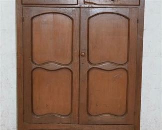 Early Pine Pantry Cupboard