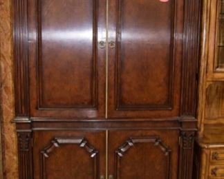 Lloyd Buxton Entertainment Cabinet w/ Carved Molding