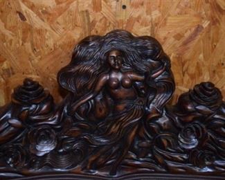 Close up of Carved lady