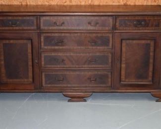 Banded Flamed Mahogany Sideboard