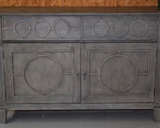 Gray Shabby Chic Designer Console Cabinet