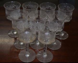Heisey Orchids Glasses