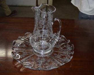 Heisey Orchids Water Pitcher