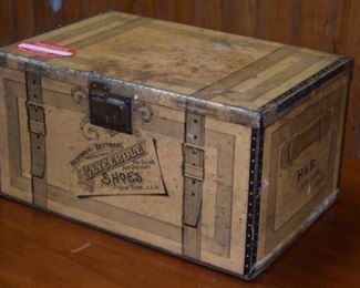 Tin Advertising Shoe Box