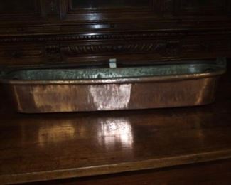 18 C Copper Fish Steamer w/ Bale Handle 