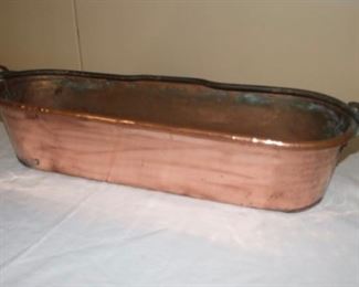 Large Copper Fish Steamer