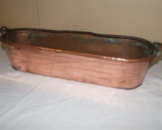 Large Copper Fish Steamer