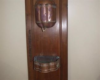Copper Fountain on Door
