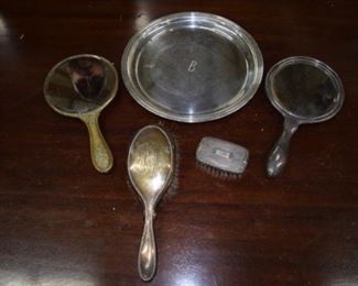 Sterling Plate & Dresser Set