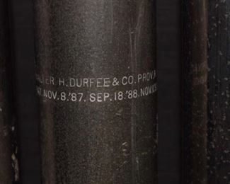 Tubes are all Signed Walter Durfee & Co. Prov. Road Island 1887- 1888